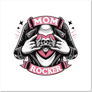 cool rocker mom Posters and Art